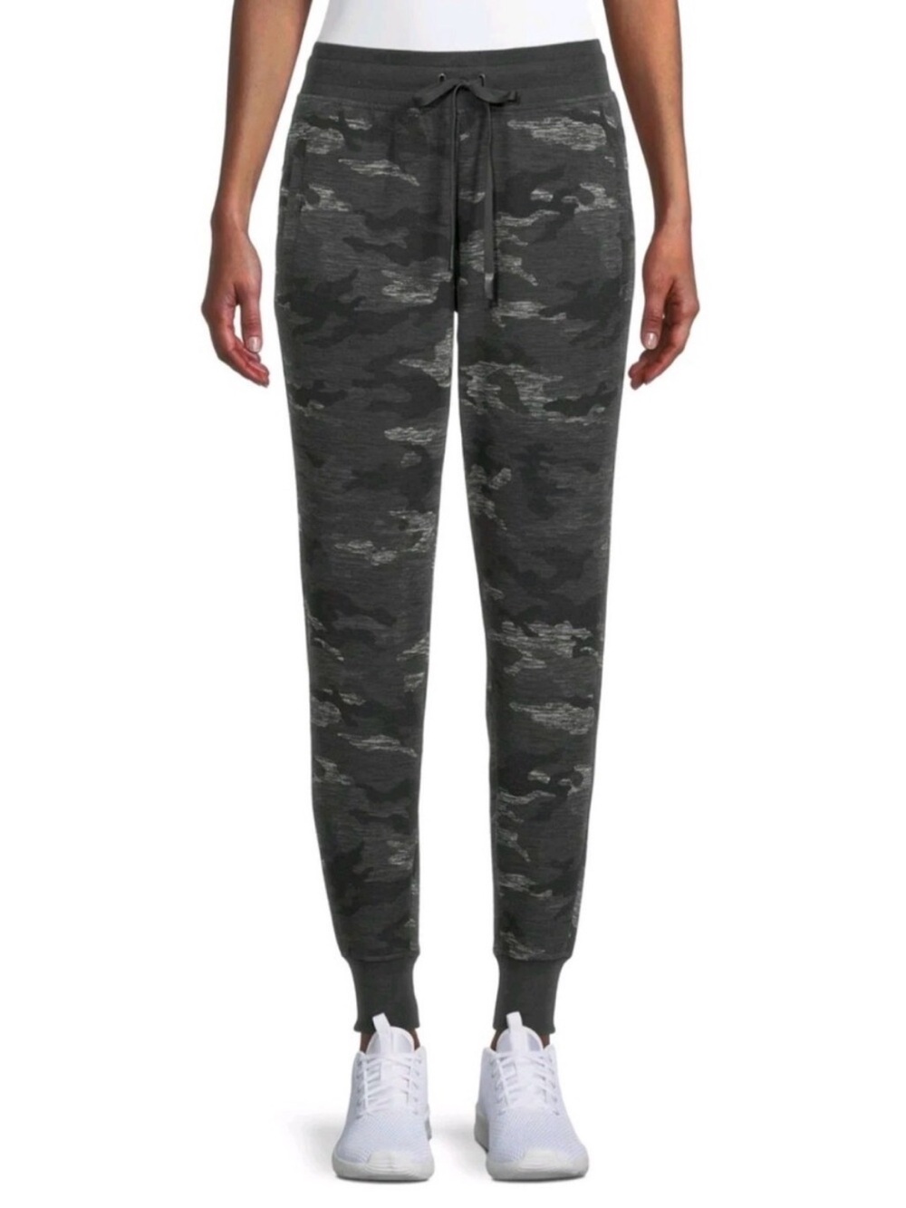NWT Athletic Works Gray Super Soft Camo Womens Jogger Sweatpants XL AND XXL